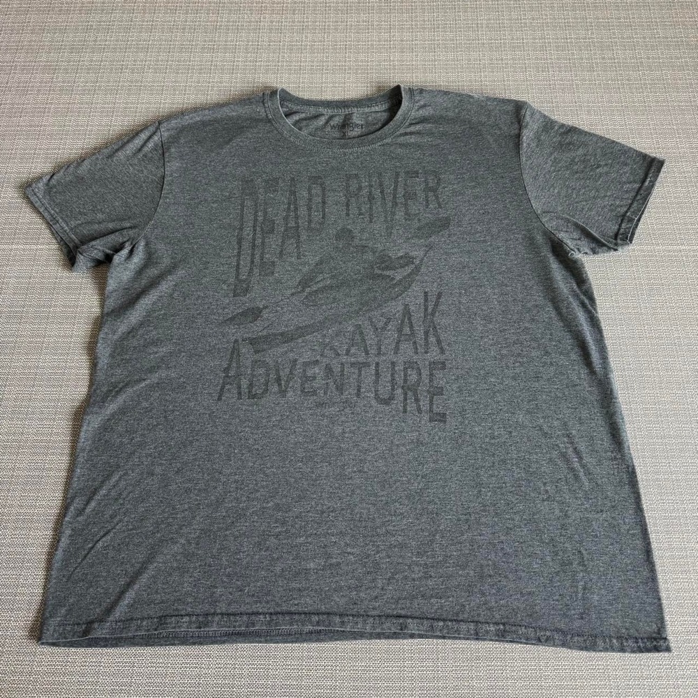Wrangler Gray T-shirt Dead river kayak adventure size XL.